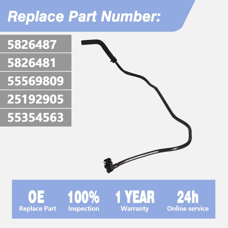 CULMKARI Throttle Body Inlet Heater Pipe Hose 25192905 Fit 2011-2018 Chevy Cruze Sonic 1.8L 1.6L - Image 3